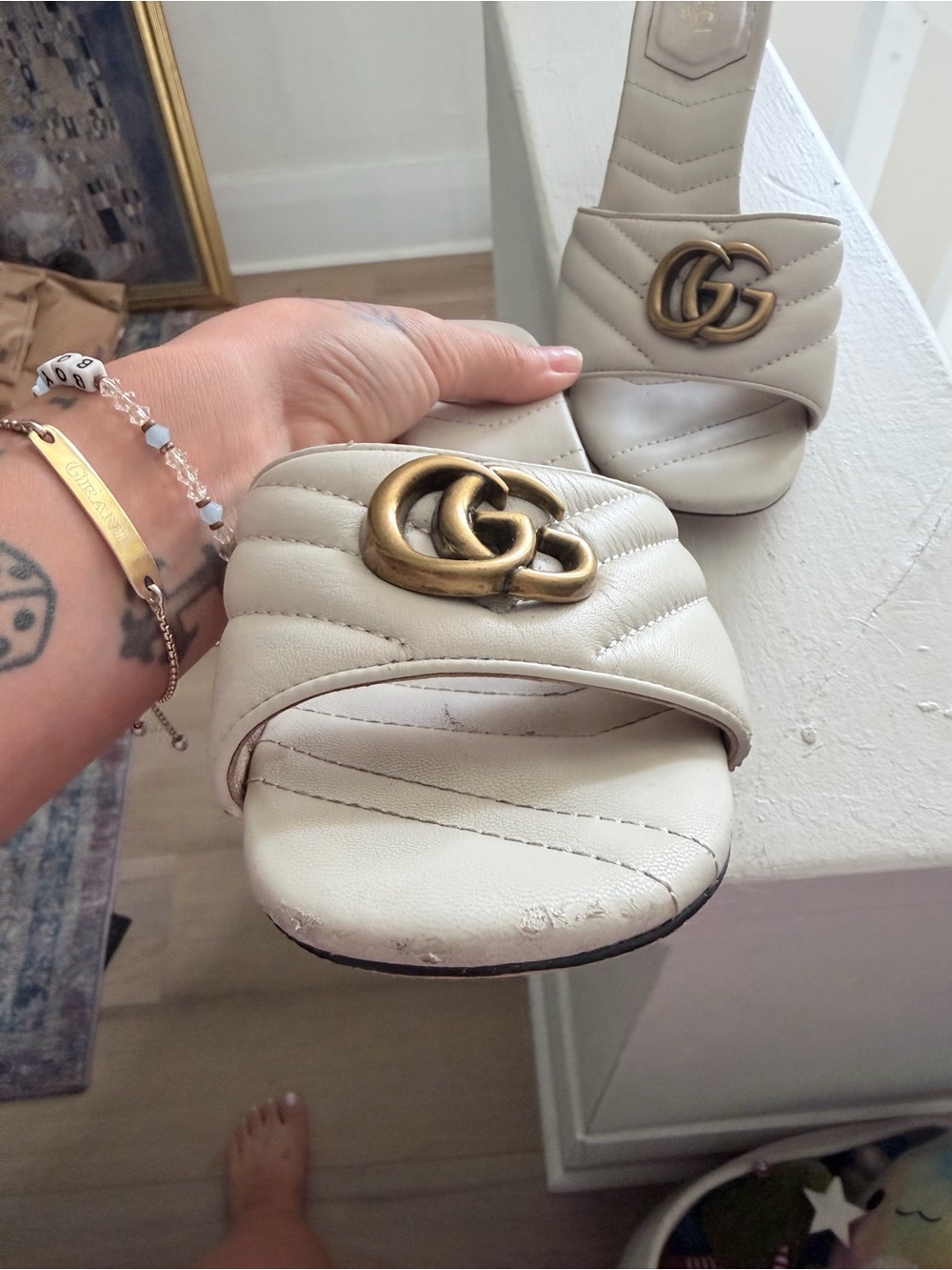 Interlocking G Leather Sandal - Picture 4 of 12